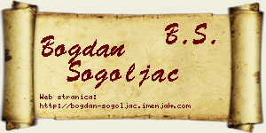 Bogdan Šogoljac vizit kartica